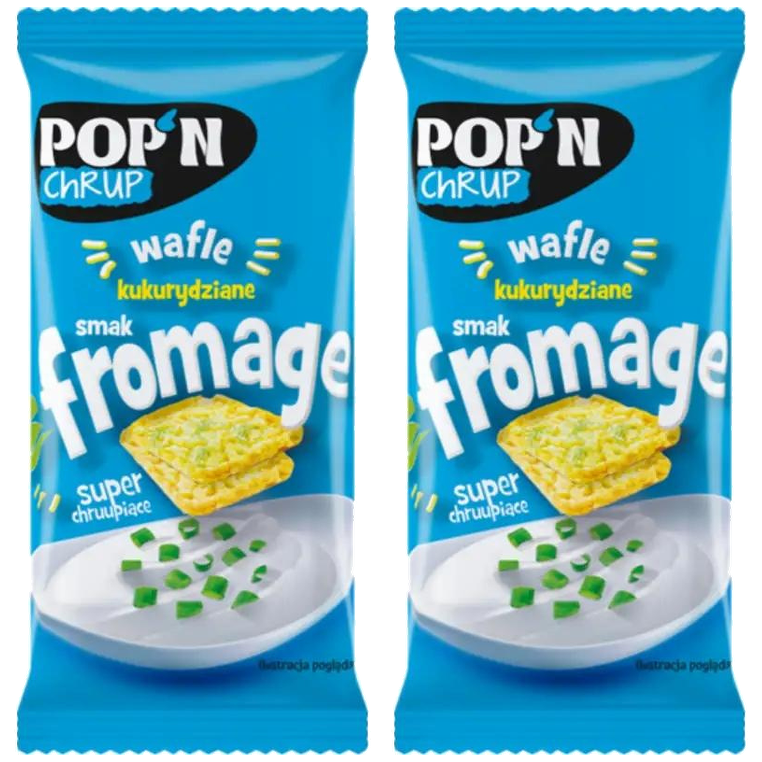 SANTE - POP`N CHRUP Wafle Kukurydziane - 2x 22g - Fromage